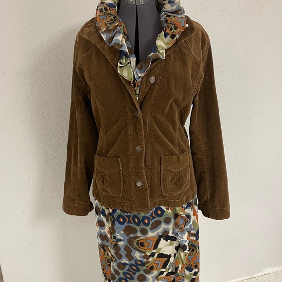 Fully Lined Mock Wrap-Front Chiffon Dress - Picture 11 of 13